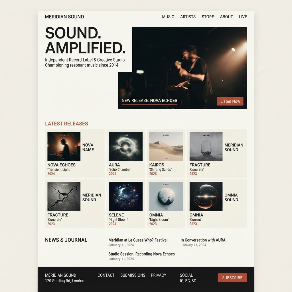 Independent Record Label — product view