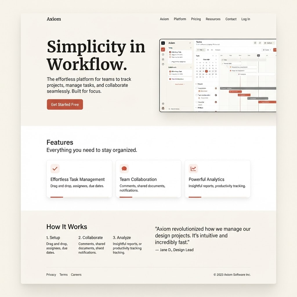 Product Marketing Site — product view